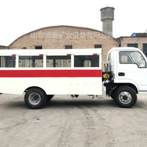 煤礦用20人防爆無(wú)軌膠輪車