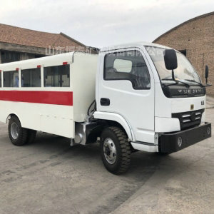 煤礦用20人防爆無(wú)軌膠輪車